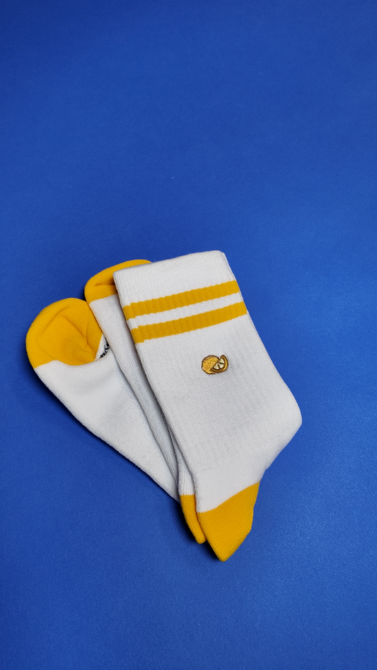 Lemon Quarter-Crew Sock