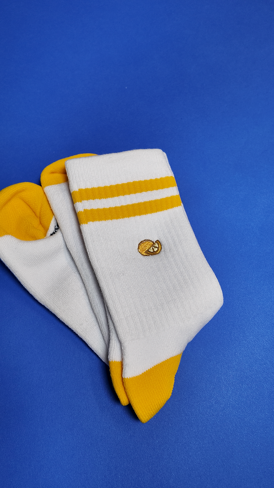 Lemon Quarter-Crew Sock
